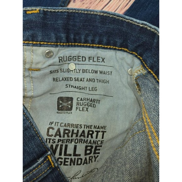 Carhartt Relaxed Fit Rugged Flex Straight Jeans 42 x 34 - Picture 5 of 8